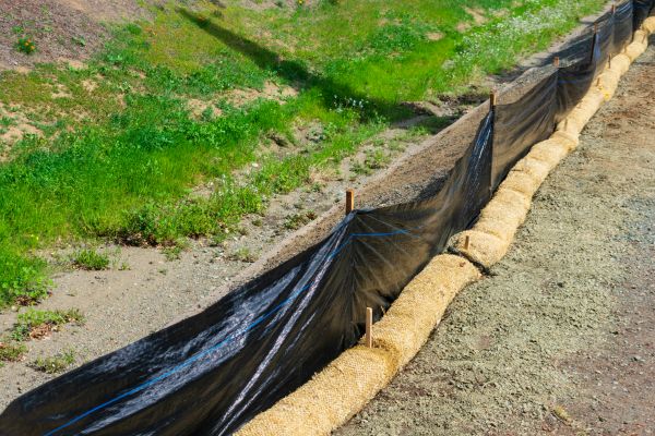 Straw Wattle Installation in Green Bay